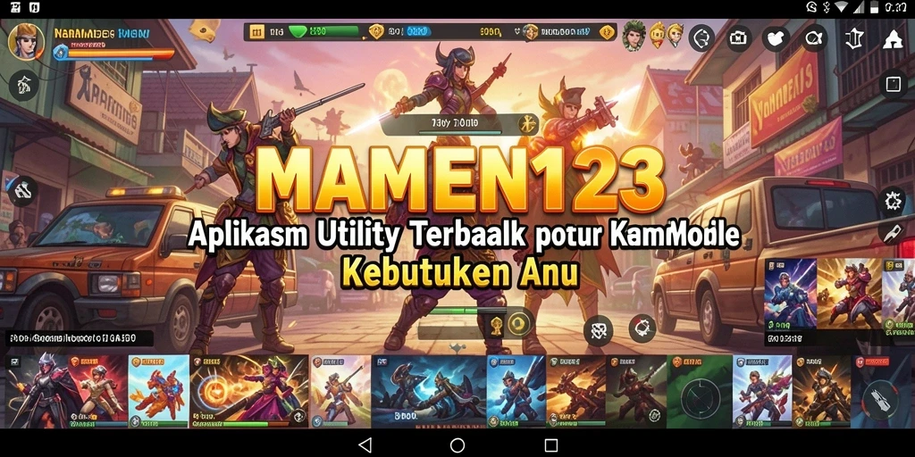 Tampilan antarmuka MAMEN123 yang sederhana dan fungsional.