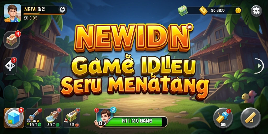 Tampilan gameplay <strong>NEWIDN</strong> yang menenangkan dan penuh warna.