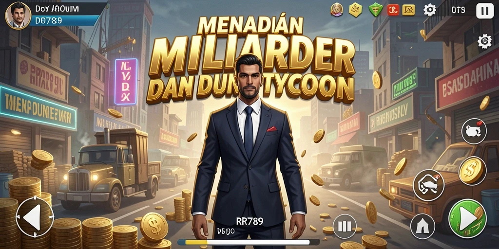 Screenshot gameplay RR789 menampilkan berbagai aspek strategis dalam permainan Tycoon.