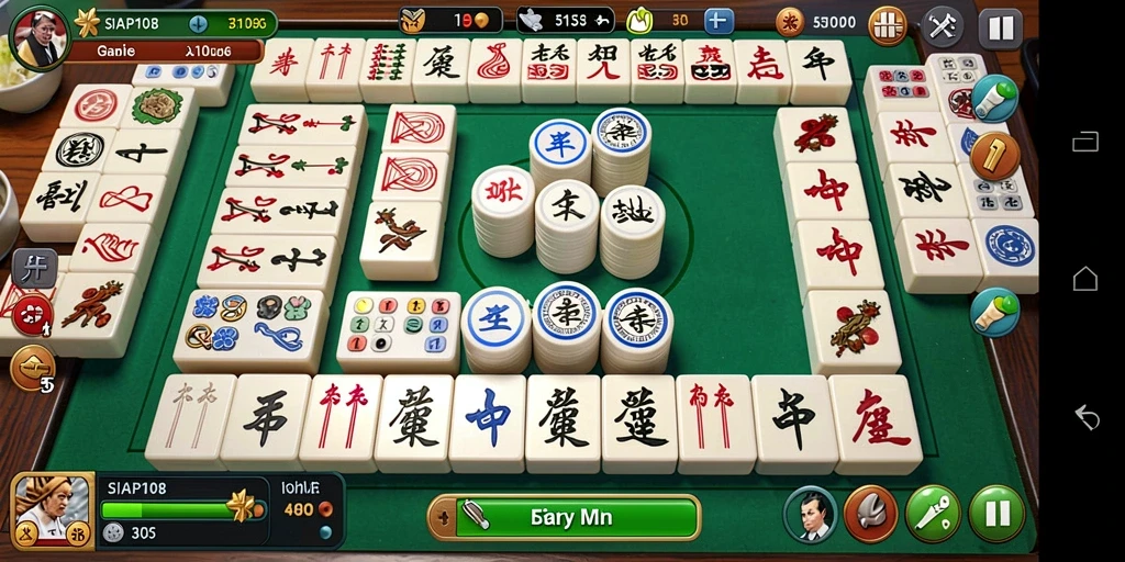 Tampilan gameplay Mahjong yang menarik di SIAP108.