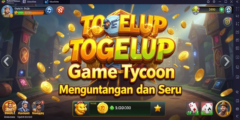Tampilan gameplay TOGELUP yang seru dan menantang.