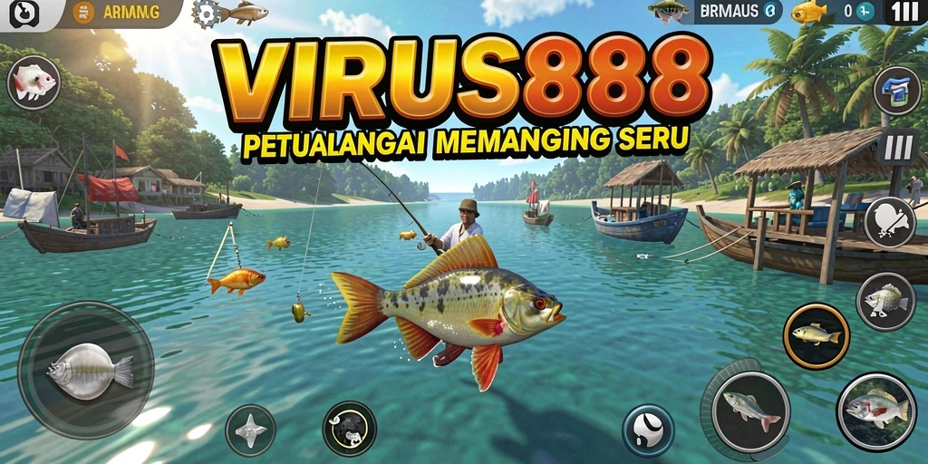 Tangkapan ikan yang besar dan gameplay seru di VIRUS88.
